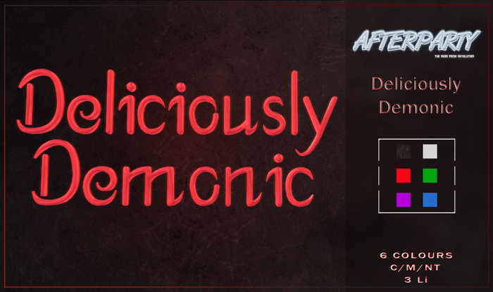 Afterparty - Deliciously Demonic [GG] [Unpacker]
