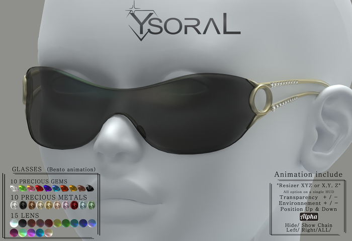 ~~ Ysoral ~~.:Luxe Glasses Lumna :.(ANIMATION BENTO)