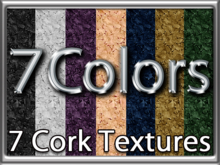 Zoy Texture [ Cork Texture 02 ] Seamless - 7 Colors