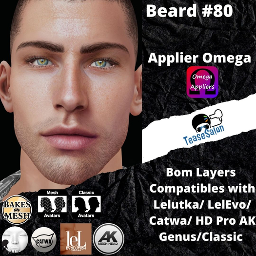 #TS# Beard #80 shave BOM - Lel Evo/Catwa HD Pro/AK/ Classic