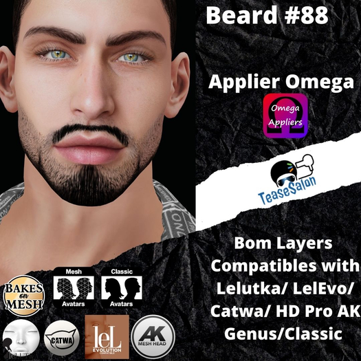 #TS# Beard #88 BOM - Lel Evo/Catwa HD Pro/AK/ Classic