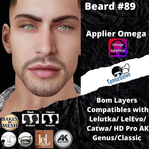 #TS# Beard #89 BOM - Lel Evo/Catwa HD Pro/AK/ Classic
