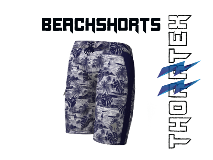Thorrtex Shorts Org Blue Palms