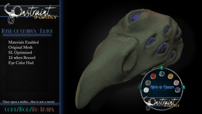 [CON] Mask of Chamus - Black