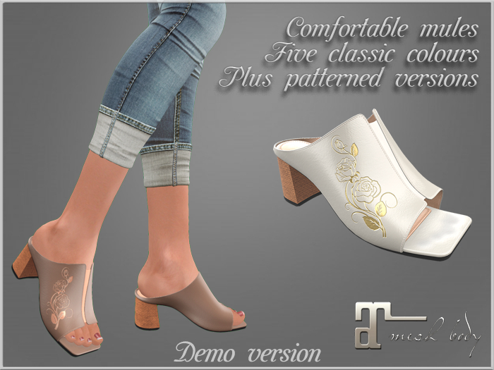 DEMO-Soft leather mules