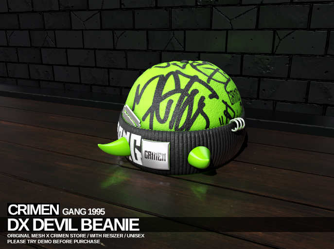 #CRIMEN X DX DEVIL BEANIE
