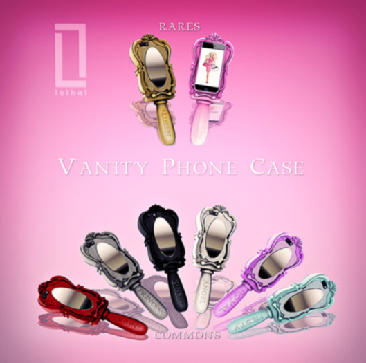 ::LC:: Vanity Mirror Phone [Queen-Gold] RARE