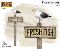  Fresh fish sign - Old World - Water decorations