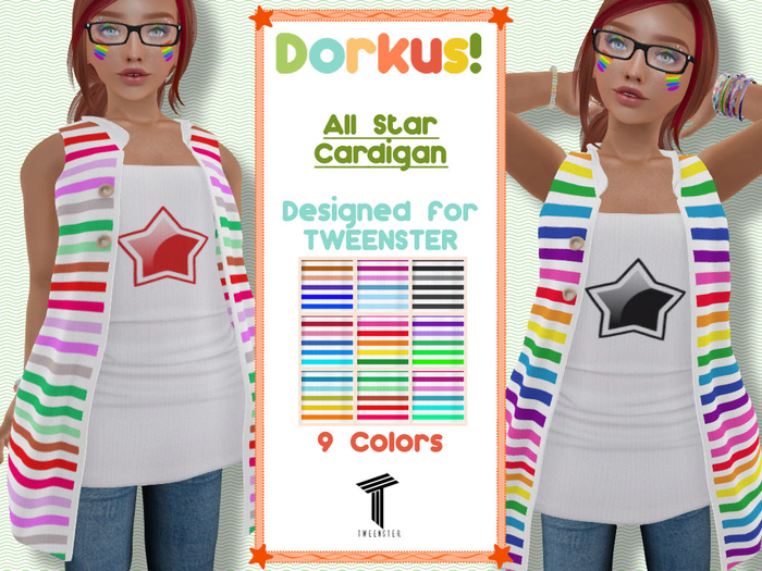 {Dorkus!} All Star Cardigan - FATPACK