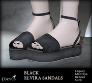 Corvus : Black Elvira Sandals