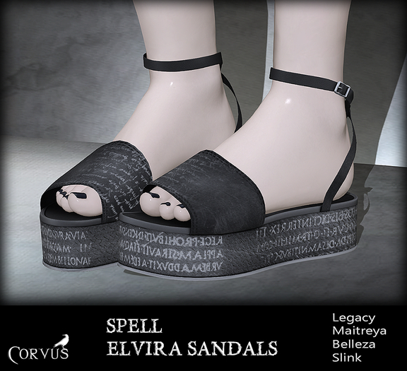 Corvus : Spell Elvira Sandals
