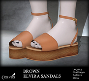 Corvus : Brown Elvira Sandals