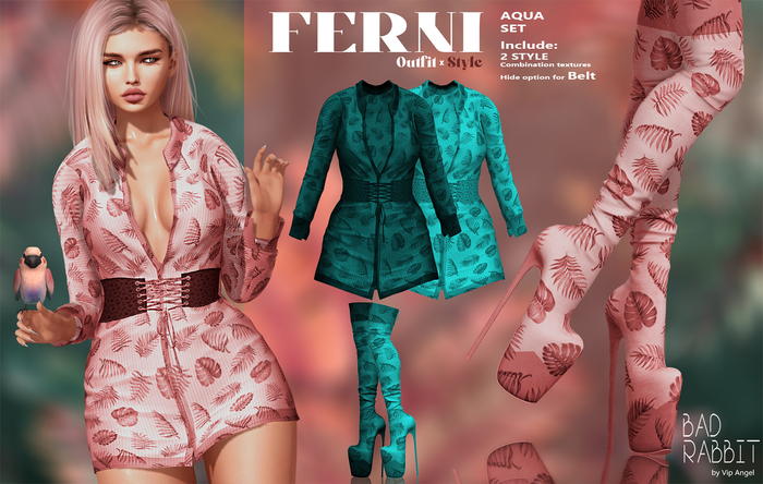 .:Bad Rabbit:. Ferni Outfit Aqua