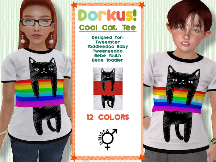 {Dorkus!} Cool Cat Tee - FATPACK