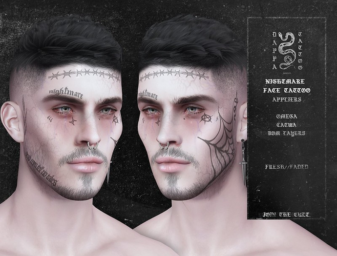 DAPPA - Nightmare Face Tattoo.