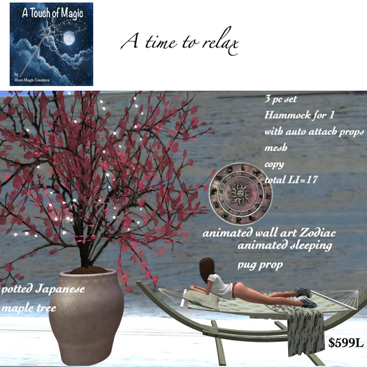 A Time to Relax 3 pc set for 1=Box