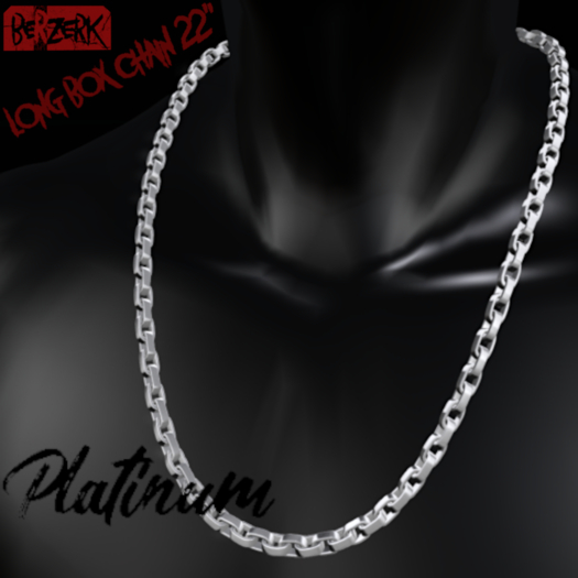 -BERZERK- Long Box Chain 22" Plat