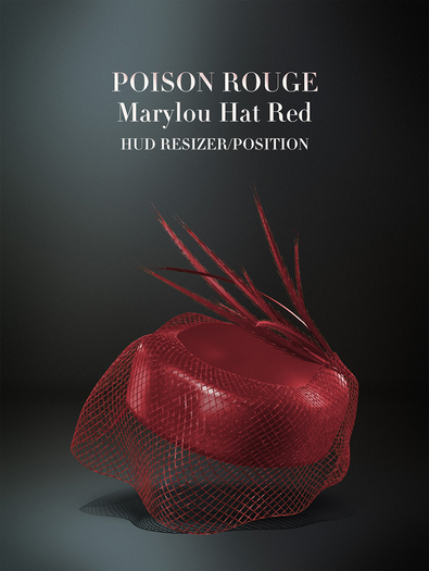 POISON ROUGE Marylou Hat (Red)
