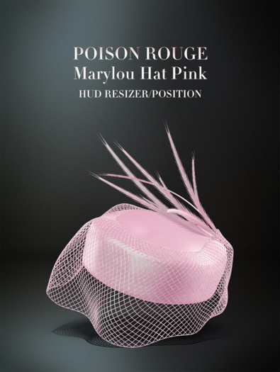 POISON ROUGE Marylou Hat (Pink)