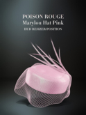 POISON ROUGE Marylou Hat (Pink)
