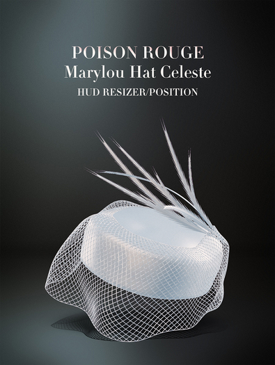 POISON ROUGE Marylou Hat (Celeste)