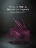 POISON ROUGE Marylou Hat (Burgundy)