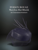 POISON ROUGE Marylou Hat (Bluish Black)