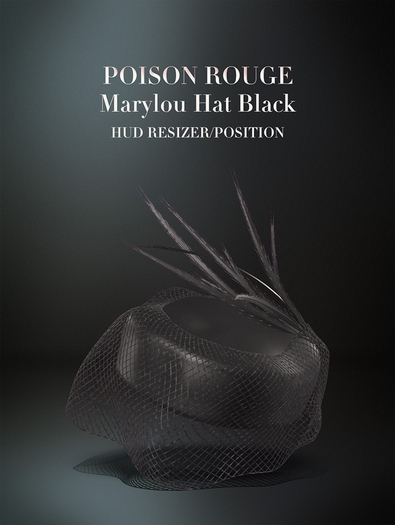 POISON ROUGE Marylou Hat (Black)