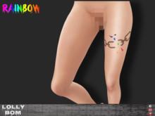 LOLLY's BOM things... [tattoo] RAINBOW Pride - Zinc (leg)