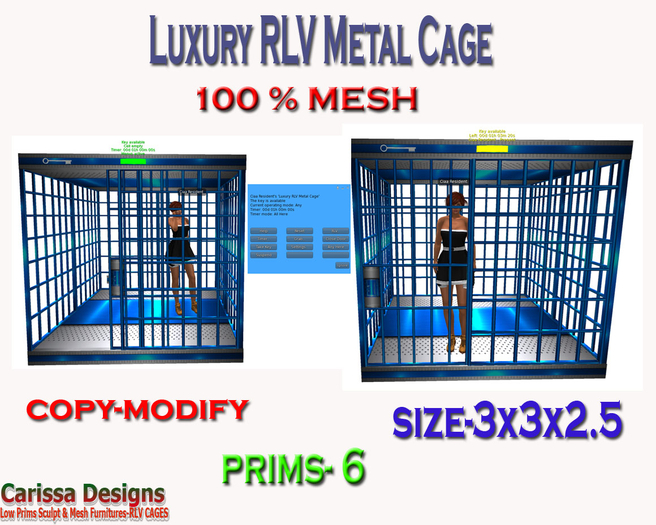 Luxury RLV Metal Cage