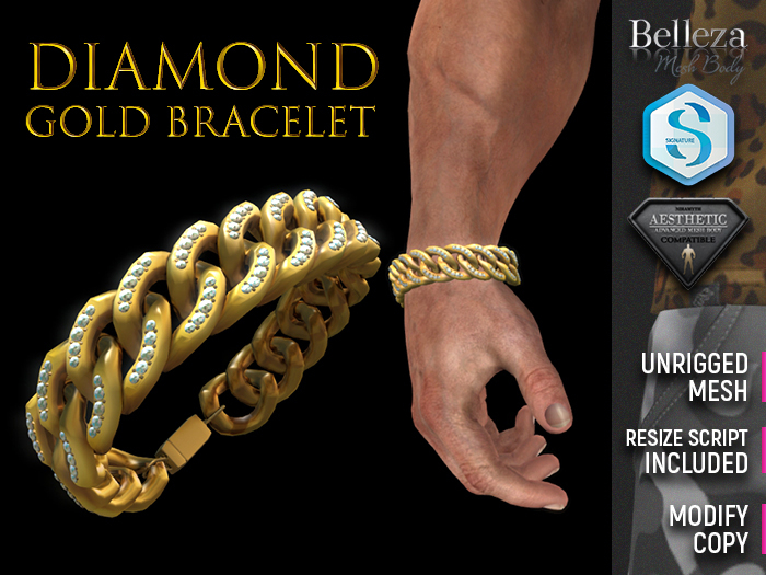 [7/11] Diamond Gold Bracelet