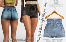 Mary Female Shorts Light Blue Jeans- Denim - Maitreya, Lara Petite, Kupra Original , Belleza Freya Legacy - FashionNatic