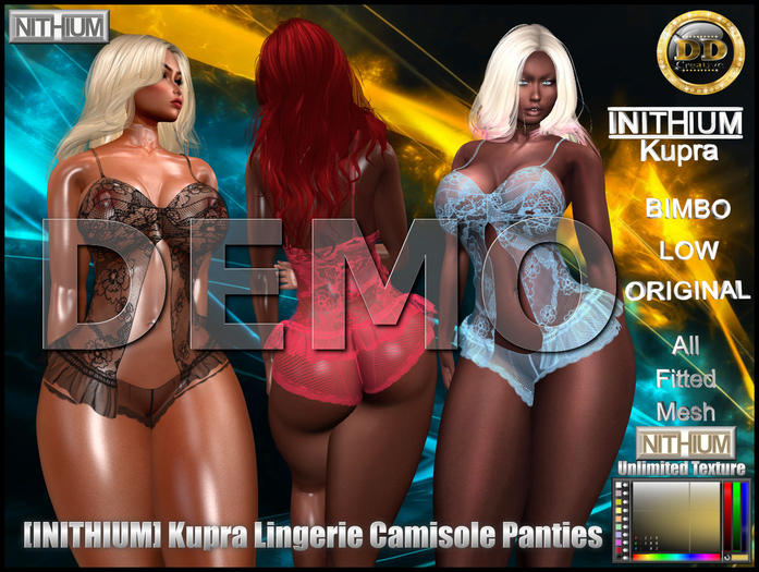 ☾ⅅⅅ☽ ◉ INITHIUM kupra Lingerie Camisole Panties ◉ [ DEMO ]