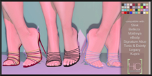 [HC] Soleil Heels Fat Pack for Kupra, Maitreya, Legacy, Slink, Belleza, Tonic, Signature & eBody