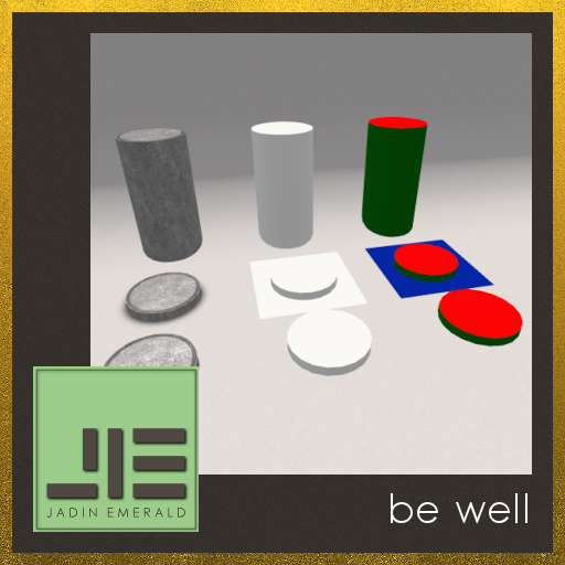 BUILDERS KIT - Stepping Stones Builder's Kit, Round, 3 Types, Full Perms, Mesh - Copy/Mod/Trans (Wear to Unpack)