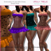 5520 Mesh Lace Mini Dress - [Megapack]