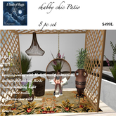 Shabby Chic 8 pc Patio set-Box