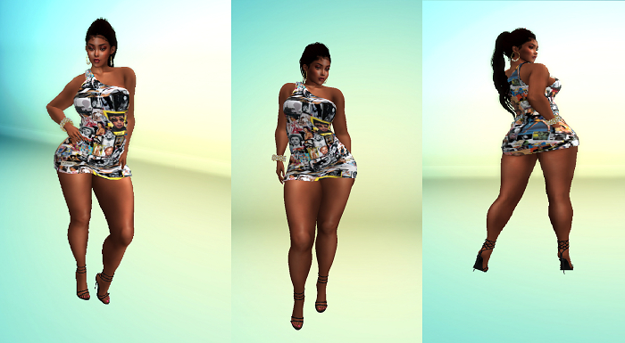 Ebony Magic Mini Dress-b2