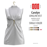[ADD] Carolyn Longline Vest - WhiteC