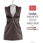 [ADD] Carolyn Longline Vest - BrownC