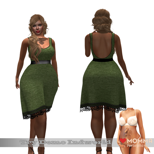 !!! Revna !!! Jersey Strop Dress Short Green