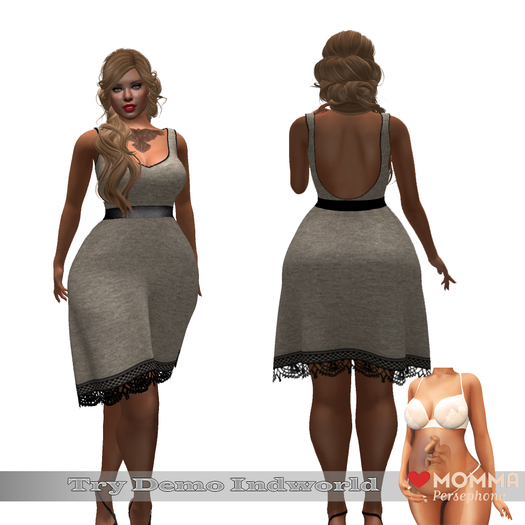 !!! Revna !!! Jersey Strop Dress Short Beige