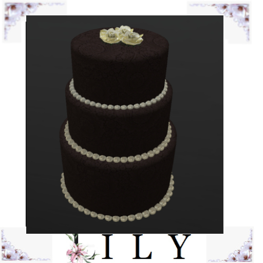 Roses n Pearls cake - Dante Gothic Chocolate