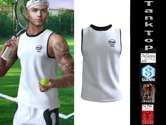 InStyl-Men's Training Tank Top - v2.1 -(for Belleza Jake, Slink Male, Signature Gianni, Legacy)