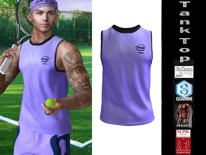 Sale!!!  InStyl-Men's Training Tank Top - v2.3 -(for Belleza Jake, Slink Male, Signature Gianni, Legacy)