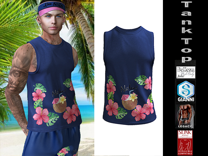 Sale!!!  InStyl-Men's Training Tank Top - v2.4 -(for Belleza Jake, Slink Male, Signature Gianni, Legacy)