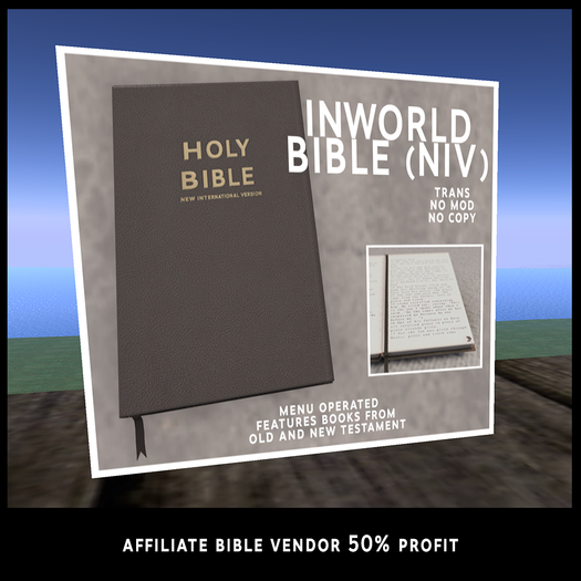 [ZIONSKY] Affiliate Bible Vendor (Black)