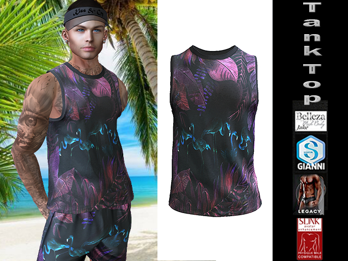 InStyl-Men's Training Tank Top - v2.5 -(for Belleza Jake, Slink Male, Signature Gianni, Legacy)