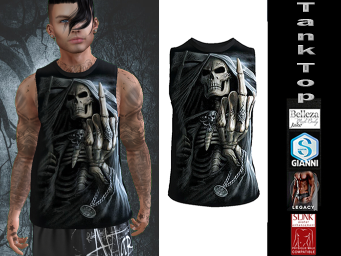 InStyl-Men's Training Tank Top - v2.7 -(for Belleza Jake, Slink Male, Signature Gianni, Legacy)