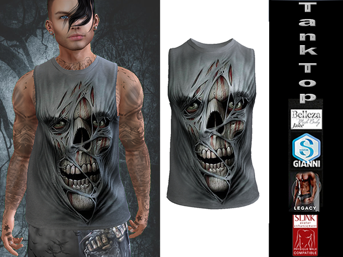 InStyl-Men's Training Tank Top - v2.8 -(for Belleza Jake, Slink Male, Signature Gianni, Legacy)